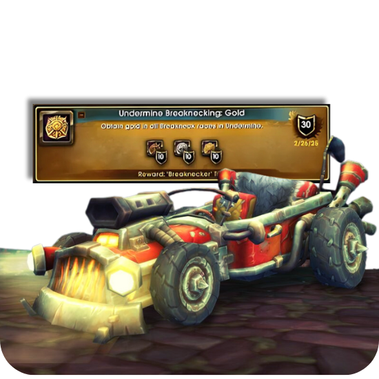 Save time and buy the new D.R.I.V.E. Mount and secure gold in all Breackneck Races, guaranteed in Season 2 of WoW The War Within 11.1 at Next Tier Boosting.