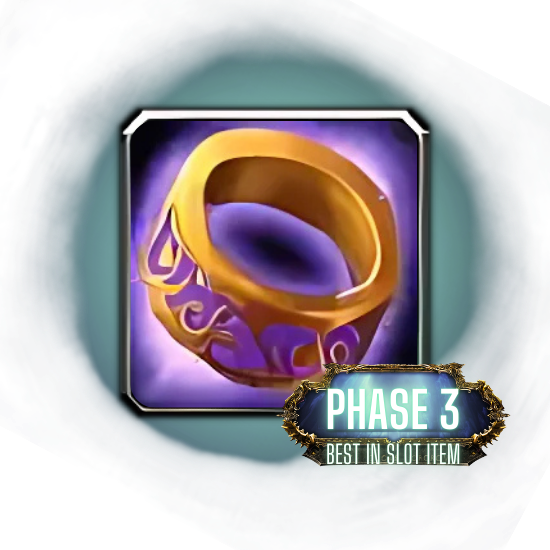 Save time and buy Band of Forced Concentration BiS Ring Boost from BWL in Phase 3 of WoW Classic - Guaranteed, cheap BiS gear farming at Next Tier.